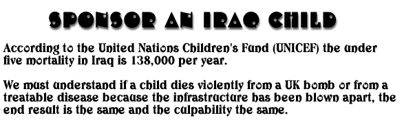 NEW!  sponsor  a Widows Child in Iraq